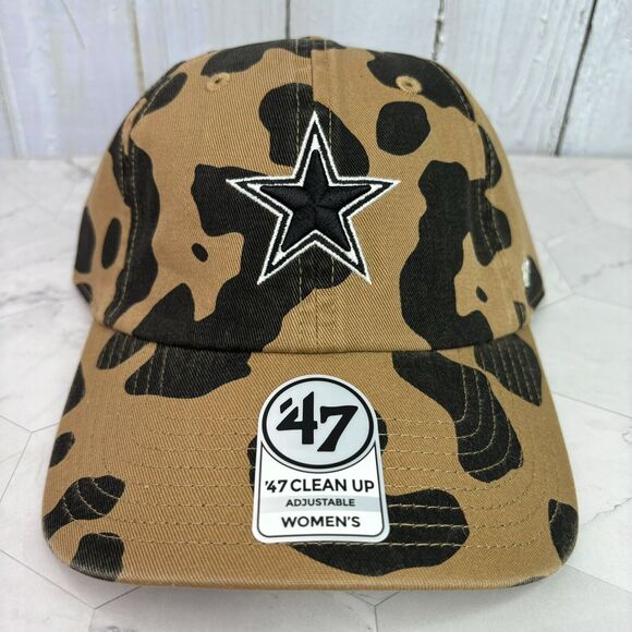 47 Brand Women’s Clean Up Dallas Cowboys Camo Adjustable Strapback Hat Cap Dak - Picture 2 of 5